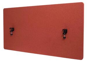 Akustický panel na stôl HWC-G75 - dvojstenná látka/textil - 60x120 - hnedá