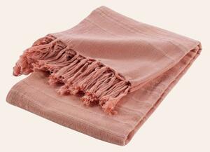 Nádherná pudrovoružová deka 180 x 220 cm Ružová