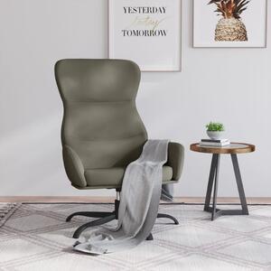 Relaxačné stolička sivá umelá koža