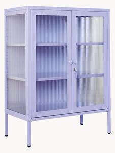 Kovová vitrína s drážkovaným sklom Mixer