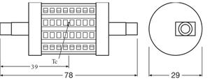 LED Žiarovka R7s/7,3W/230V 2700K 78 mm - Osram