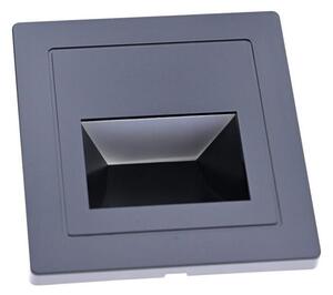 LED schodiskové svietidlo LED/3W/230V 3000K čierne