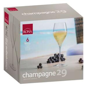 Rona poháre Champagne 290 ml 6 ks