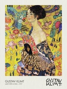 Obrazová reprodukcia Dáma s ventilátorom, Gustav Klimt