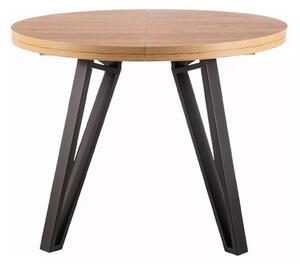 Signal GALAXY jedálenský stôl, artisan dub / čierna FI 100 (100-168)