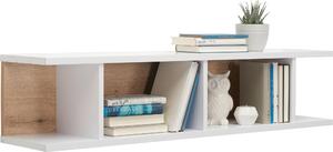 NÁSTENNÁ POLICA, biela, farba duba, 125/28/27 cm Hom`in - Detské izby