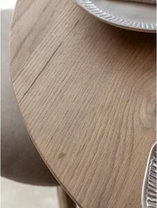 Okrúhly drevený jedálenský stôl Hatfield, Ø 110 cm
