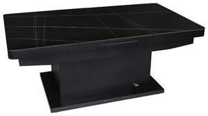 KONFERENČNÝ STOLÍK, čierna, kov, keramika, 125-150/49,5-79/70 cm Livetastic - Stolíky do obývačky, Online Only