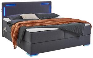 BOXSPRINGOVÁ POSTEĽ, 180/200 cm, antracitová Xora - Postele, Online Only