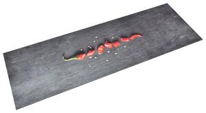 Kuchynský koberec prateľný paprikový dizajn 60x300 cm