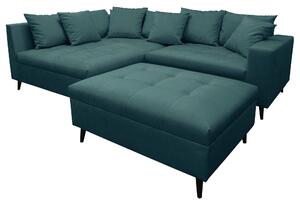 ROHOVÁ SEDAČKA, textil, petrolejová MID.YOU - Sedačky, Online Only