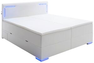 BOXSPRINGOVÁ POSTEĽ, 180/200 cm, biela Xora - Postele, Online Only