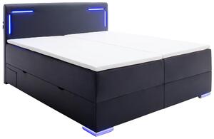 BOXSPRINGOVÁ POSTEĽ, 160/200 cm, čierna Xora - Postele, Online Only