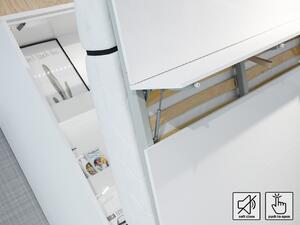 Sklápacie posteľ Cione 160x200cm, biela