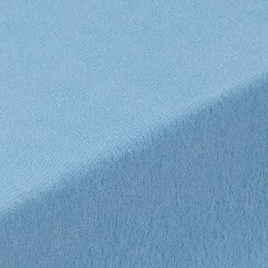 Napínacia plachta na posteľ froté EXCLUSIVE modrá 90 x 200 cm
