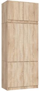 Skriňa s nadstavcom S 90 cm dub sonoma
