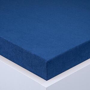 Napínacia plachta na posteľ froté EXCLUSIVE kráľovsky modrá 160 x 200 cm