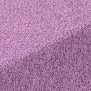 Napínacia plachta na posteľ froté EXCLUSIVE fialová 90 x 200 cm