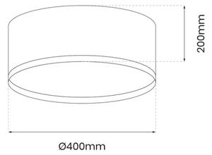 LED Stropné svietidlo RONDO LED/18W/230V čierna
