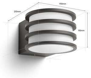 Philips - LED RGB stmievateľné vonkajšie nástenné svietidlo Hue LUCCA 1xE27/8,1W/230V IP44