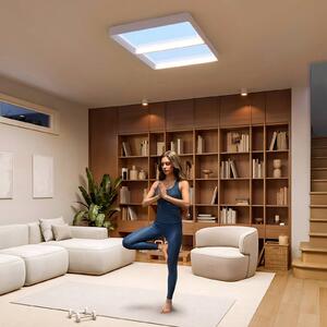 Stropné svietidlo Philips SKYLIGHT VITA UP, 93 x 60 cm, biele, IP44, Biela / opálová, Obývacia izba / jedáleň, Plast, Moderný, Stropné svetlo