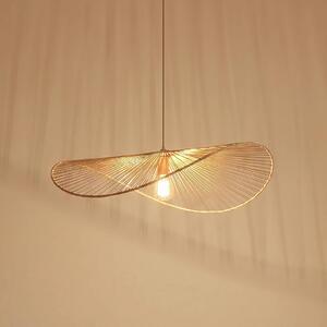Lindby závesné svietidlo Valdorin, béžové, papier, dĺžka 75 cm, Krémová / jantárovo žltá, Obývacia izba / jedáleň, Papier / lunolit / lunopal, Moderný, Závesné svietidlo