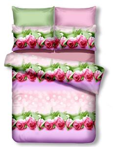 Obliečky z mikrovlákna EMERALD FRANCESCO ružové Rozmer obliečky: 2 ks 80 x 80 cm | 200 x 220 cm