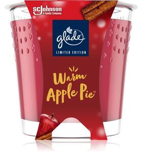 GLADE Warm Apple Pie vonná sviečka s vôňou Apple, Cinnamon, Baked Crisp 129 g