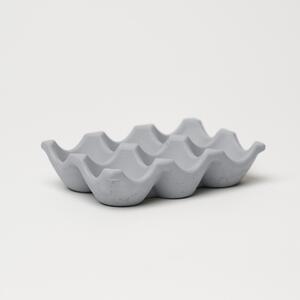 ODLITO Betónový podnos na vajíčka – sivá – 14 cm