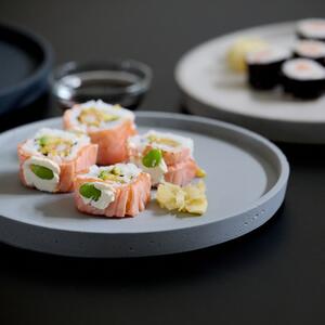 ODLITO Betónový tác Margherita – sivá – 23 cm