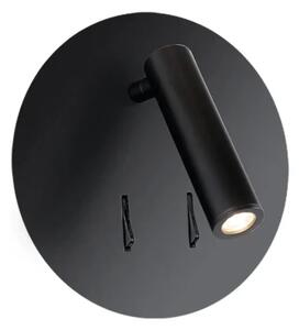 LED nástenné svietidlo Faro čierne