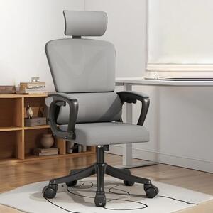 Kancelárska otočná stolička šedá BeComfort OC12
