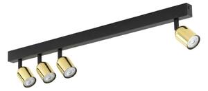LED bodové svietidlo TOP 4xGU10/10W/230V čierna/zlatá