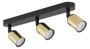 LED bodové svietidlo TOP 3xGU10/10W/230V čierna/zlatá