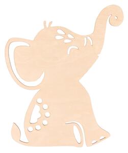 ČistéDrevo Detská nástenná lampička - slon