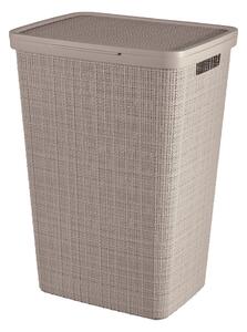Taupe plastový kôš na bielizeň 58 l Jute – Curver
