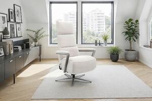 RELAXAČNÉ KRESLO, textil, krémová Sit & More - Online Only obývacie izby, Online Only