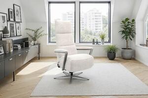 RELAXAČNÉ KRESLO, textil, krémová Sit & More - Online Only obývacie izby, Online Only