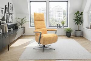 RELAXAČNÉ KRESLO, textil, žltá Sit & More - Online Only obývacie izby, Online Only