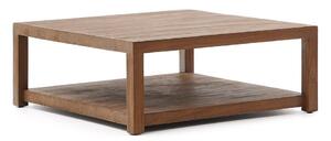 Konferenčný stolík z tíkového dreva v prírodnej farbe 90x90 cm Sashi – Kave Home
