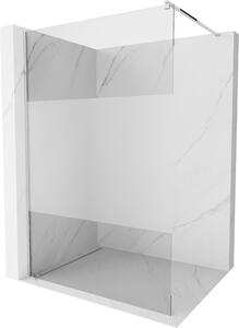 Mexen Kioto sprchová zástena, 70x200 cm, 8 mm, chrómový profil, sklo číre-námraza, 800-070-101-01-35