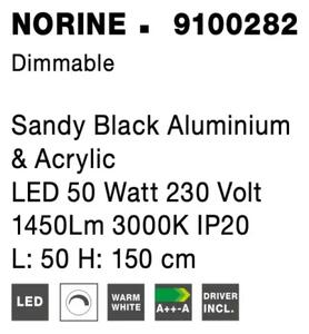 LED luster Norine 50 čierne