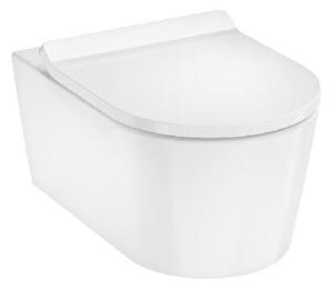 Hansgrohe EluPura S - Závesné WC s doskou SoftClose, AquaHelix, SmartClean, biela 61115450