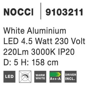 LED luster Nocci 5 biele