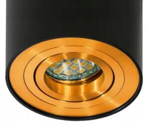 Moderné bodové svietidlo Bross 1 čierno-zlaté