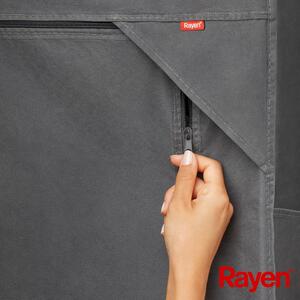 Sivá látková šatníková skriňa 79x155 cm – Rayen