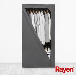 Sivá látková šatníková skriňa 79x155 cm – Rayen