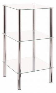 REGÁL, chrómová, 39/77/39 cm - Regály