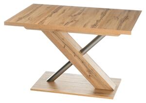 Jedálenský stôl UTENDI 1 buk, šírka 120 cm, rozkladací