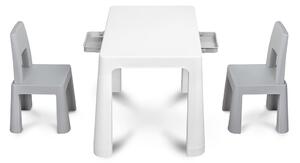 Súprava detského stola a 2 kresiel Toyz MONTI grey